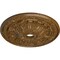 Ekena Millwork Flagstone Medallion (Canopies up to 3 7/8"), 30"OD x 3 7/8"ID x 3 1/4"P, Smokey Topaz Crackle CM30FLSTC - alternate 4